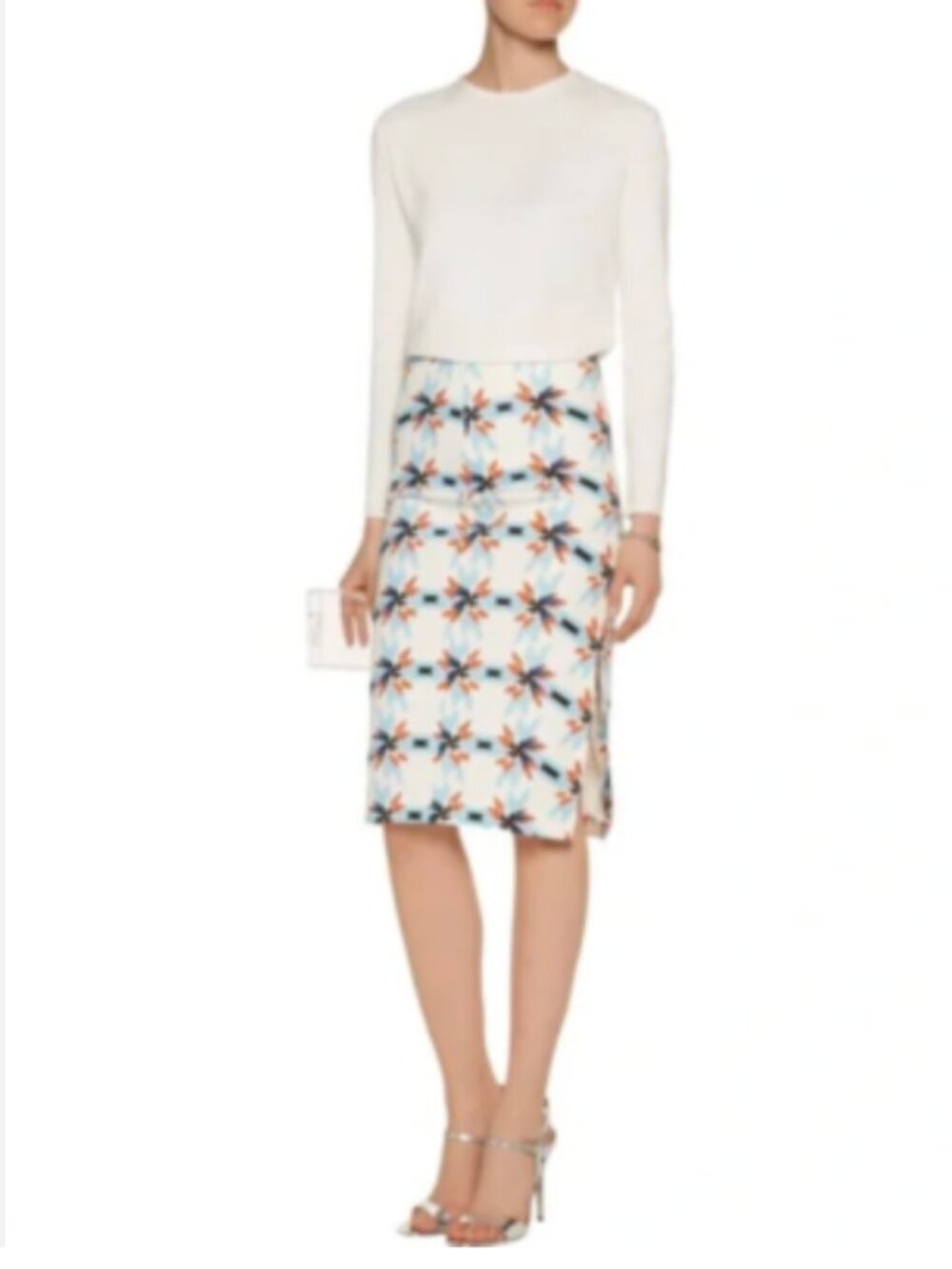 Tanya Taylor Bundy Pencil Skirt Corpcore Office Siren Pinwheel Abstract Artsy 4 - Picture 10 of 11